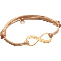 Merci Maman Personalised 18ct Gold Plated Infinity Bracelet - Gold