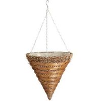 Gardman Sisal Rope & Fern Hanging Basket 14 " - 5024160877451