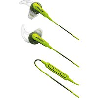 Bose® SoundSport™ Sweat & Weather-Resistant In-Ear Headphones With 3-Button In-Line Remote And Carry Case For IOS Devices - Energy Green