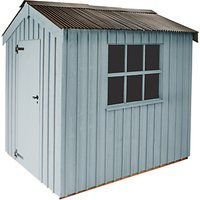 National Trust By Crane Peckover Garden Shed, 1.8 X 2.4m - Painters Grey