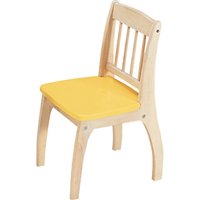 John Crane Junior Chair - White-Wash Wood Finish/Yellow