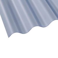 Clear Corrugated PVC Roofing Sheet 2440mm X 762mm Pack Of 10 - 5012032000069