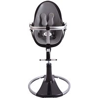 Bloom Fresco Chrome Contemporary Leatherette Baby Chair, Black - Snakeskin Grey