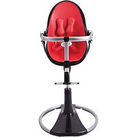 Bloom Fresco Chrome Contemporary Leatherette Baby Chair, Black - Rock Red