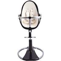Bloom Fresco Chrome Contemporary Leatherette Baby Chair, Black - Coconut White