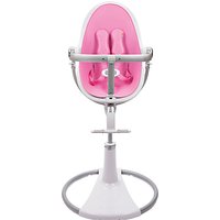 Bloom Fresco Chrome Contemporary Leatherette Baby Chair, White - Rosy Pink