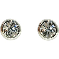 Finesse Sparkly Crystal Stud Earrings - Silver