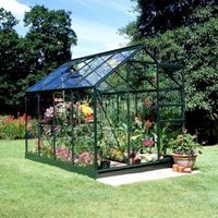 B&Q Metal 6X8 Horticultural Glass Greenhouse - 5010697097202