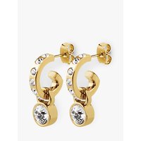 Dyrberg/Kern Laurino Swarovski Crystal Earrings - Gold