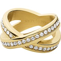 Dyrberg/Kern Crystal X-Design Ring - Gold