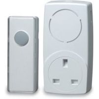 Blyss Wirefree White Plug-In Door Bell Kit - 5052931264025