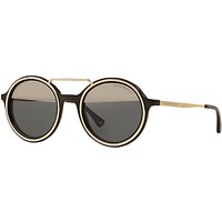 Emporio Armani EA4062 Round Sunglasses - Brown