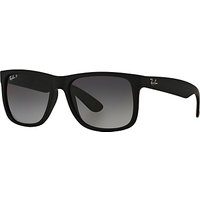 Ray-Ban RB4165 Justin Polarised Wayfarer Sunglasses - Black