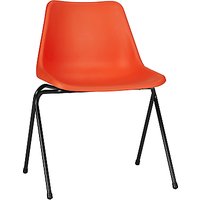 Robin Day Polypropylene Side Chair - Flame Orange