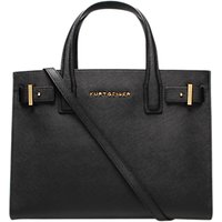 Kurt Geiger London Saffiano Leather Tote Bag - Black
