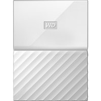 WD My Passport Portable Hard Drive, 2TB - White