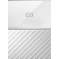 WD My Passport Portable Hard Drive, 1TB - White