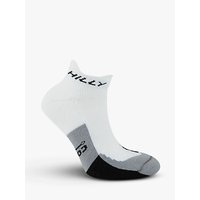 Hilly Compression Monoskin Cushion Running Socklets, Single Pair - White/Black