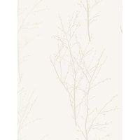John Lewis Birch Wallpaper - White