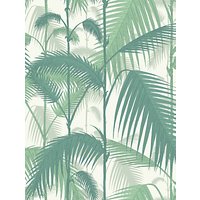 Cole & Son Palm Jungle Wallpaper - Forest Green On White, 95/1002