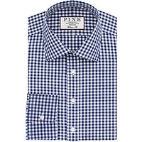 Thomas Pink Summers Check Classic Fit XL Sleeve Shirt - Navy/White