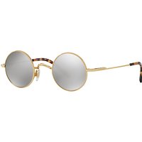 Dolce & Gabbana DG2168 Round Sunglasses - Gold/Mirror Grey