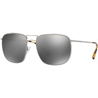 Prada PR 52TS Square Sunglasses - Silver/Mirror Grey