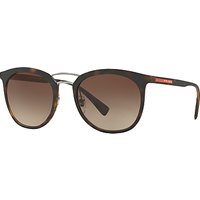 Prada Linea Rossa PS 04SS Oval Sunglasses - Tortoise/Brown Gradient