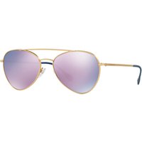 Prada Linea Rossa PS 50SS Oval Sunglasses - Gold/Mirror Lilac