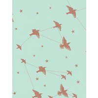 Mini Moderns Star-Ling Wallpaper - Pale Verdigris & Copper AZDPT029PV