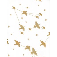 Mini Moderns Star-Ling Wallpaper - Snow & Gold AZDPT029SN