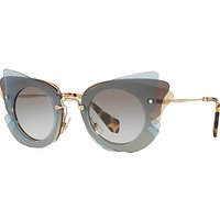 Miu Miu MU 02SS Triple Butterfly Frame Sunglasses - Multi/Grey Gradient