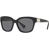 Ralph RA5221 Polarised Square Sunglasses - Black/Grey