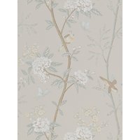 GP & J Baker Langdale Peony And Blossom Wallpaper - Soft Aqua BW45066.3
