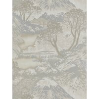 GP & J Baker Langdale Edo Wallpaper - Ivory / Silver BW45073.1