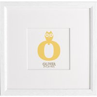 Letterfest Children's Name Animal Alphabet Framed Print - O - Owl