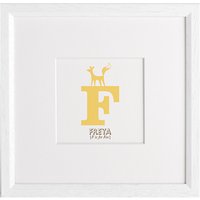 Letterfest Children's Name Animal Alphabet Framed Print - F - Fox