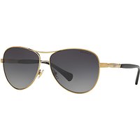 Ralph RA4117 Polarised Aviator Sunglasses - Gold/Black Gradient