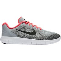 Nike Children's Free Run 2 Lace Up Trainers - Grey/Pink