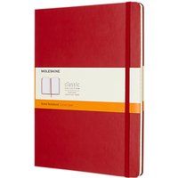 Moleskine Ruled Notepad, Extra Large - Red