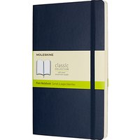 Moleskine Large Soft Cover Plain Notebook - Sapphire