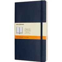 Moleskine Large Hardcover Ruled Notebook - Blue
