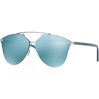 Christian Dior DiorReflectedP Geometric Sunglasses - Silver/Mirror Blue