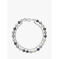 Dower & Hall Orissa Freshwater Pearl Bracelet - Silver/Multi