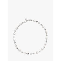 Dower & Hall Freshwater Pearl Nugget Collar Necklace - Silver/White
