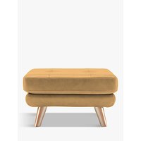G Plan Vintage The Fifty Three Leather Footstool - Capri Sand