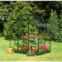 B&Q Metal 6X4 Horticultural Glass Greenhouse - 03528433