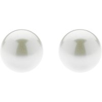 Finesse Classic 8mm Pearl Stud Earrings - White