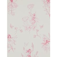 Jane Churchill Meadow Flower Fairies Wallpaper - Pale Pink, J124W-05