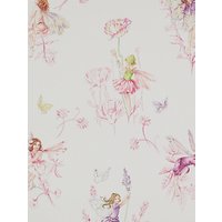 Jane Churchill Meadow Flower Fairies Wallpaper - Cream, J124W-01